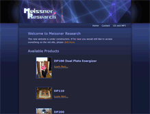 Tablet Screenshot of meissnerresearch.com